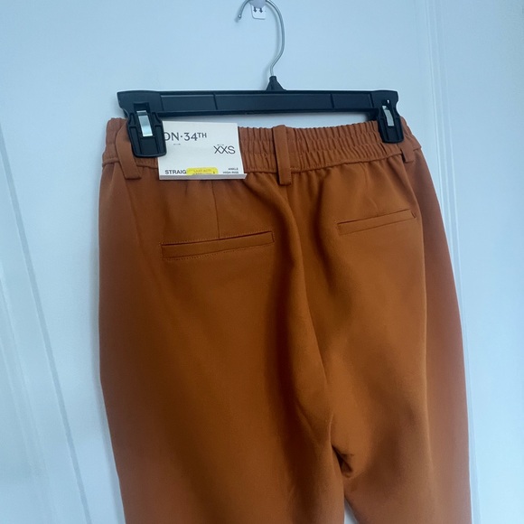 Women Rust Brown Casual Trousers - Picture 4 of 12